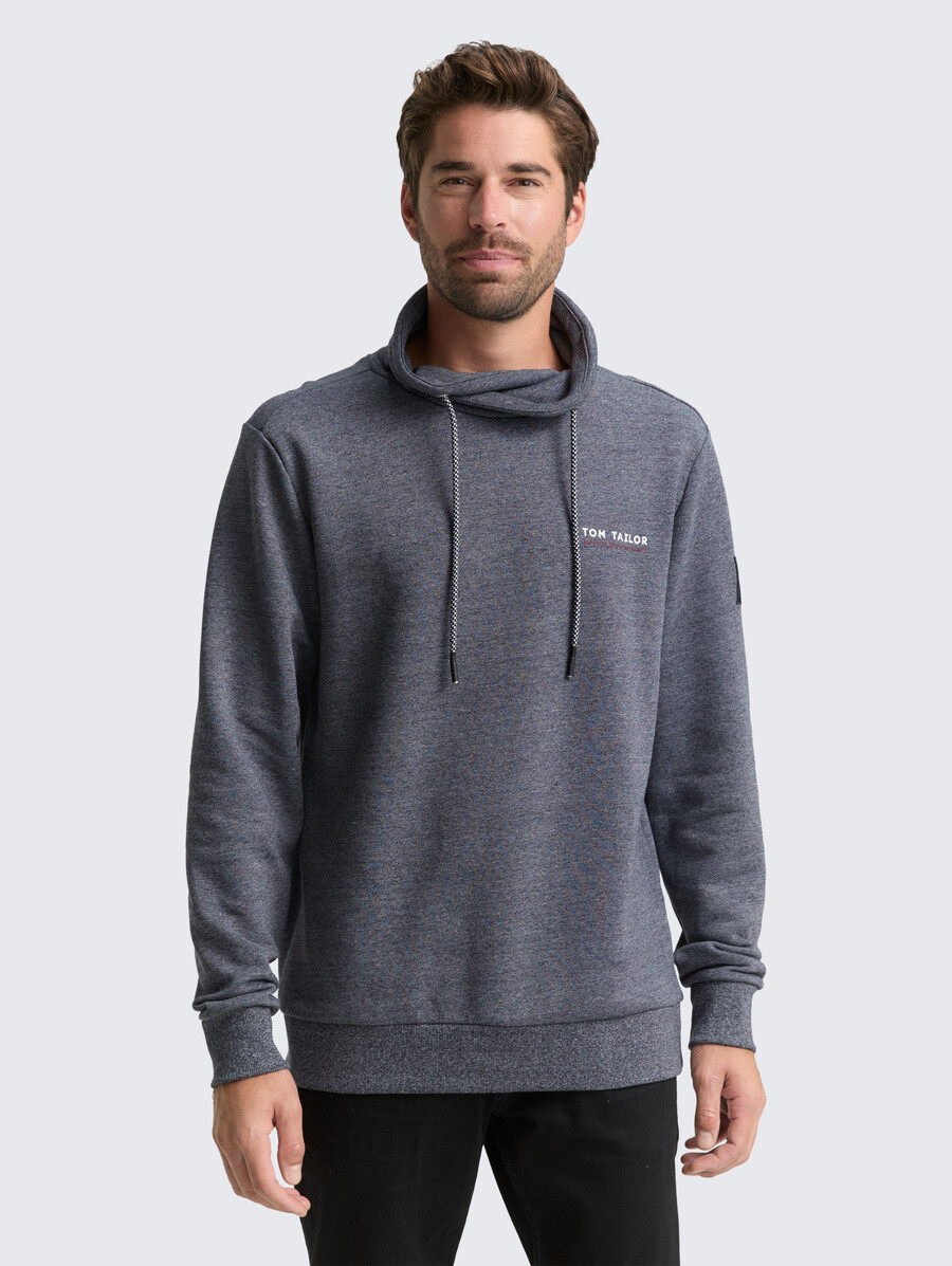 felpa snood con dettagli logo