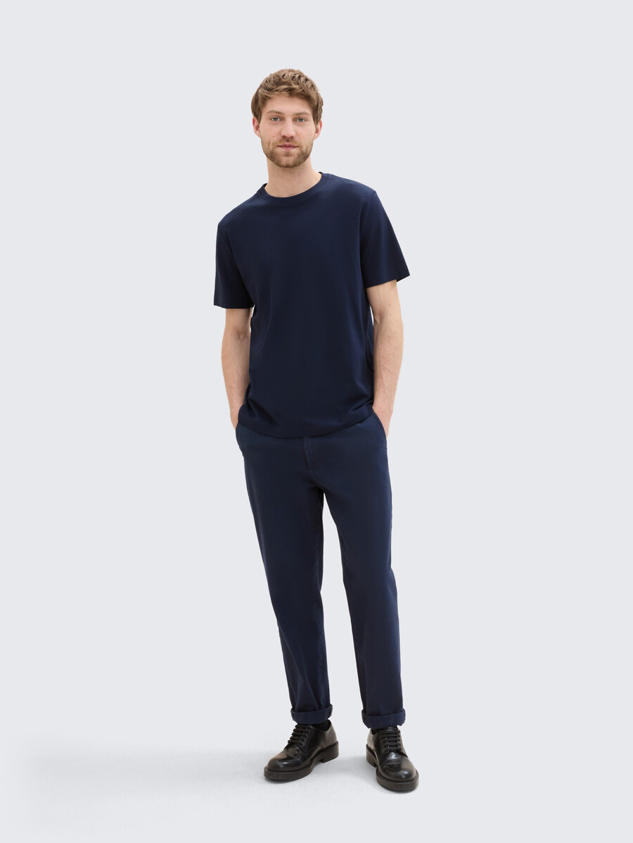 t-shirt con texture piqué