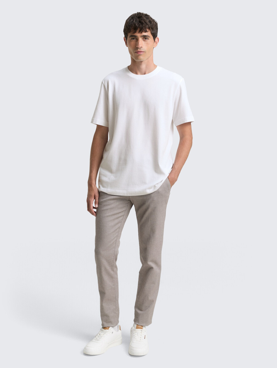t-shirt con texture piqué