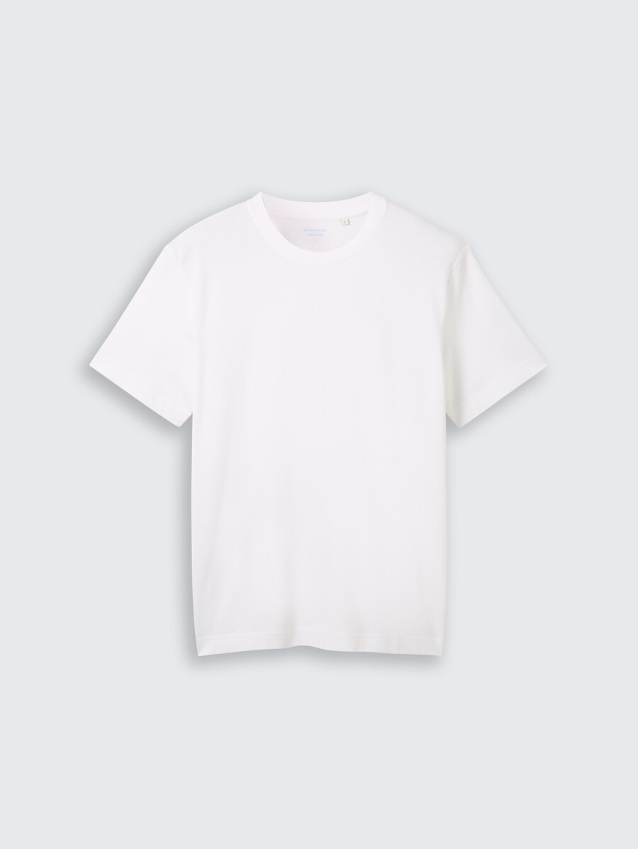 t-shirt con texture piqué