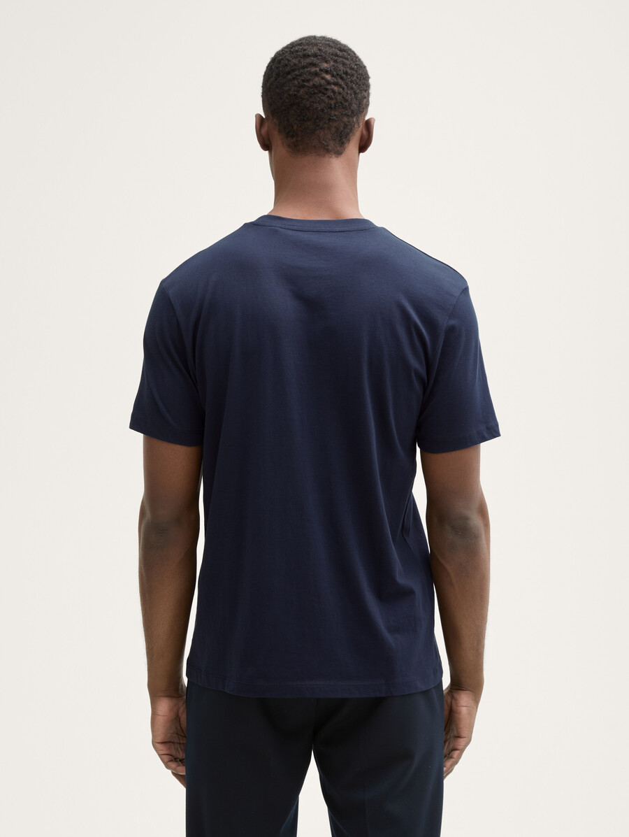 t-shirt basic con stampa del logo