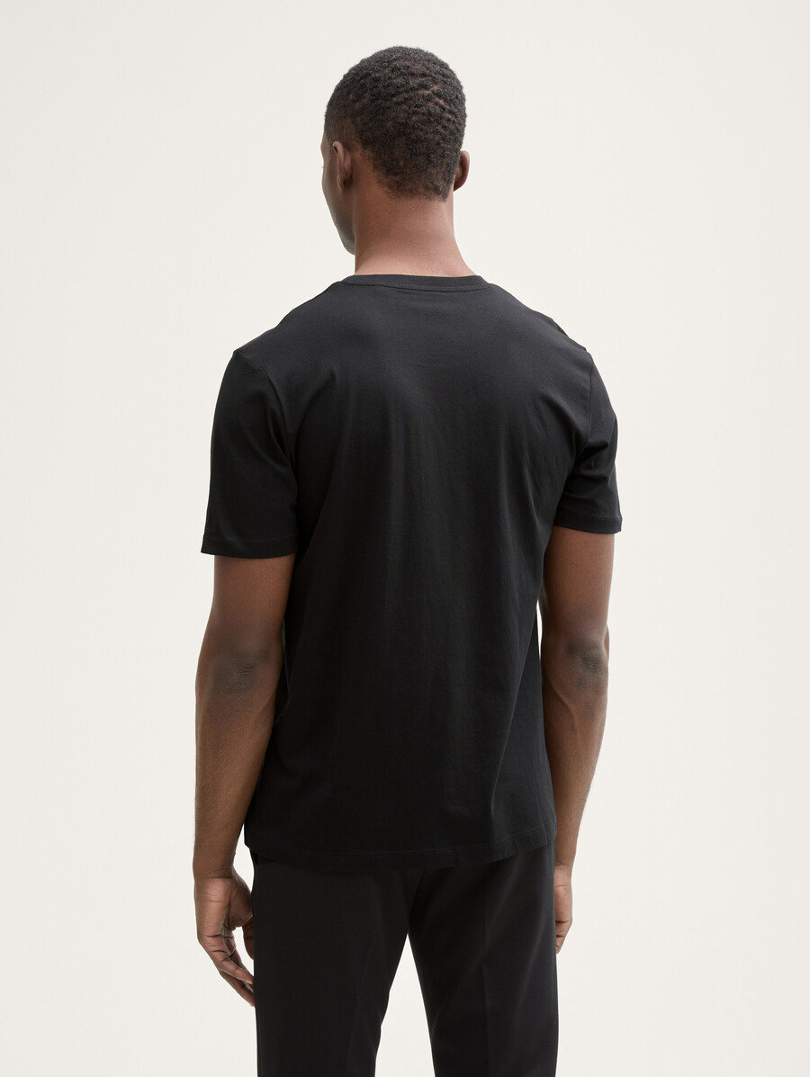 t-shirt basic con stampa del logo