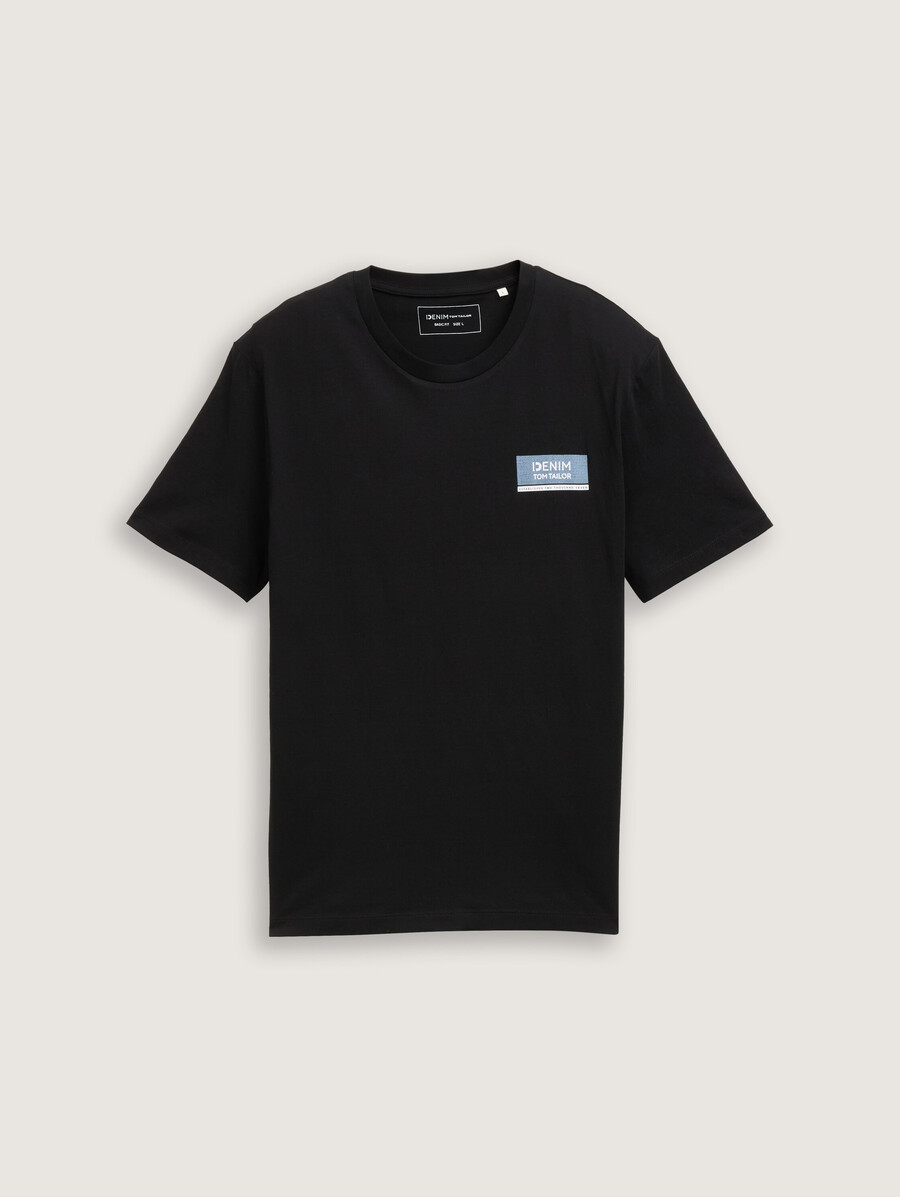 t-shirt basic con stampa del logo