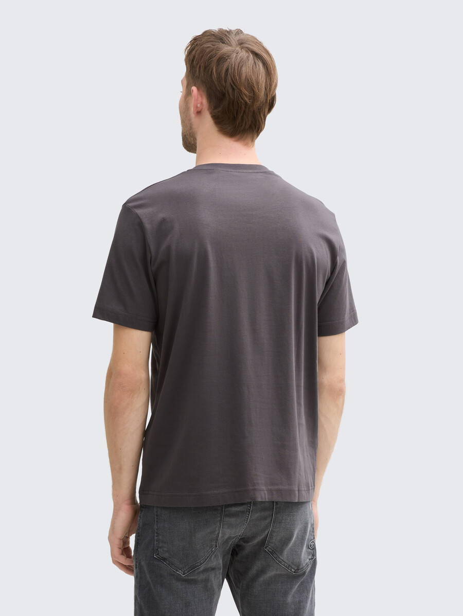 t-shirt in cotone con stampa del logo