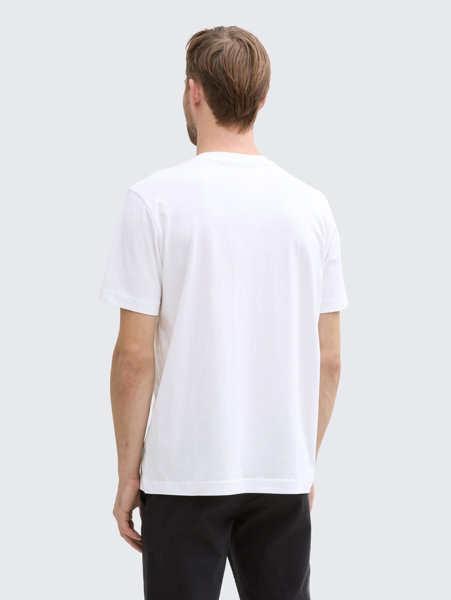 t-shirt in cotone con stampa del logo