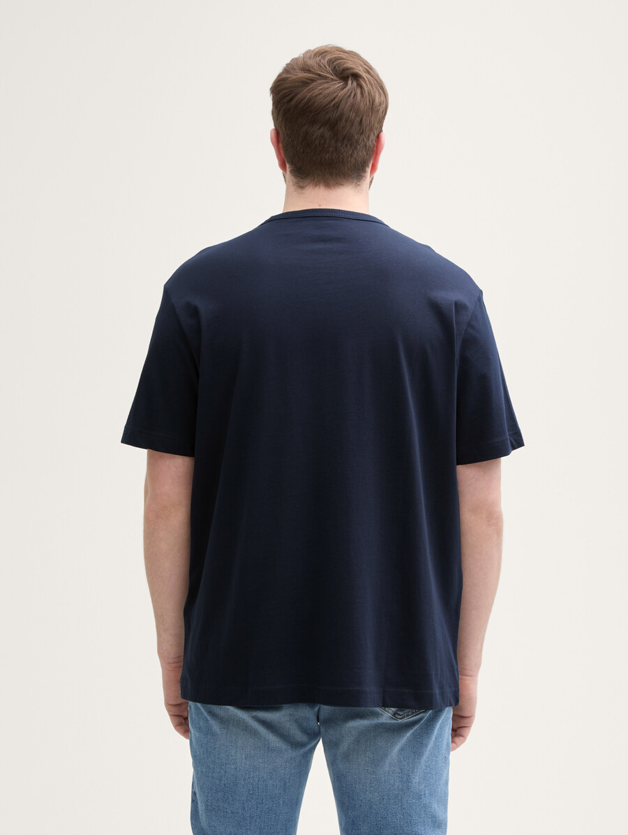 taglie forti - t-shirt con taschino sul petto