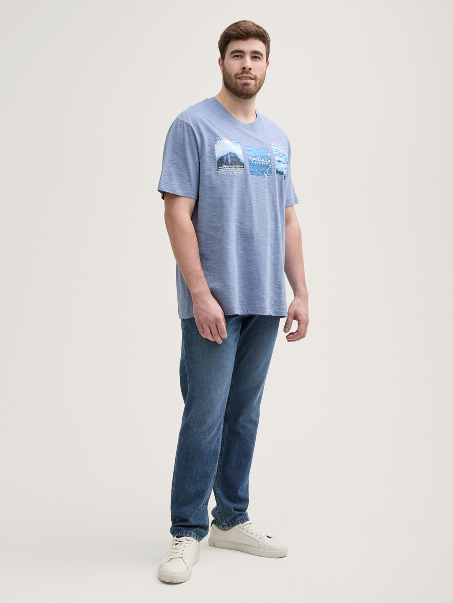 taglie forti - t-shirt con stampa fotografica