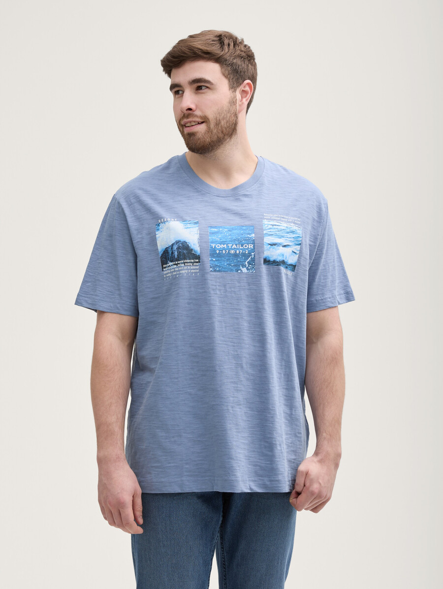 taglie forti - t-shirt con stampa fotografica