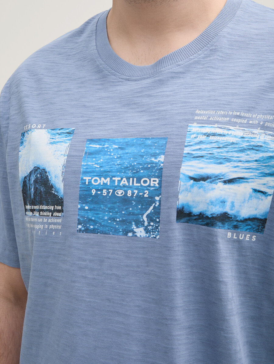 taglie forti - t-shirt con stampa fotografica