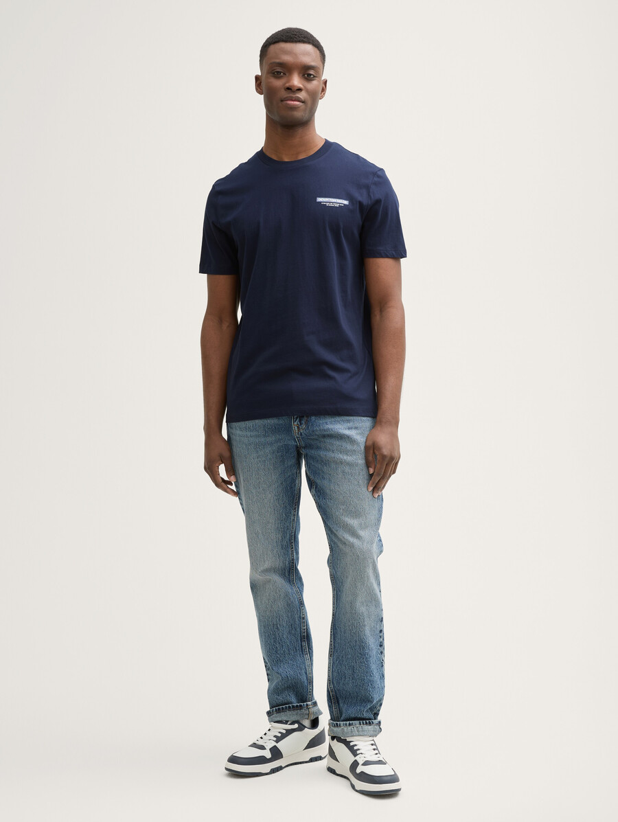 t-shirt basic con stampa del logo