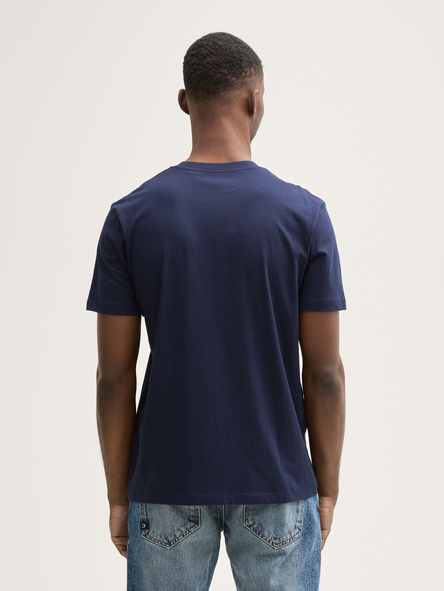 t-shirt basic con stampa del logo