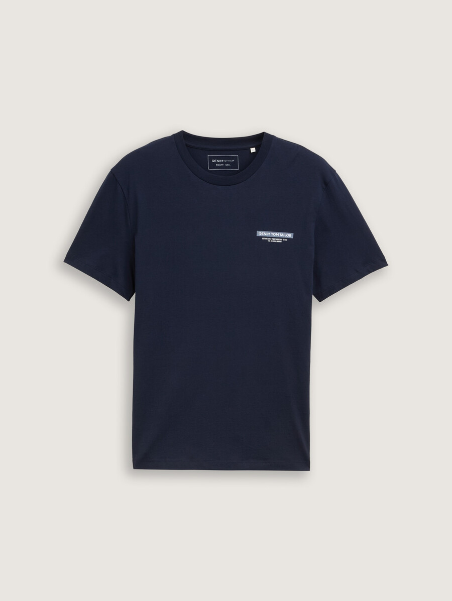 t-shirt basic con stampa del logo