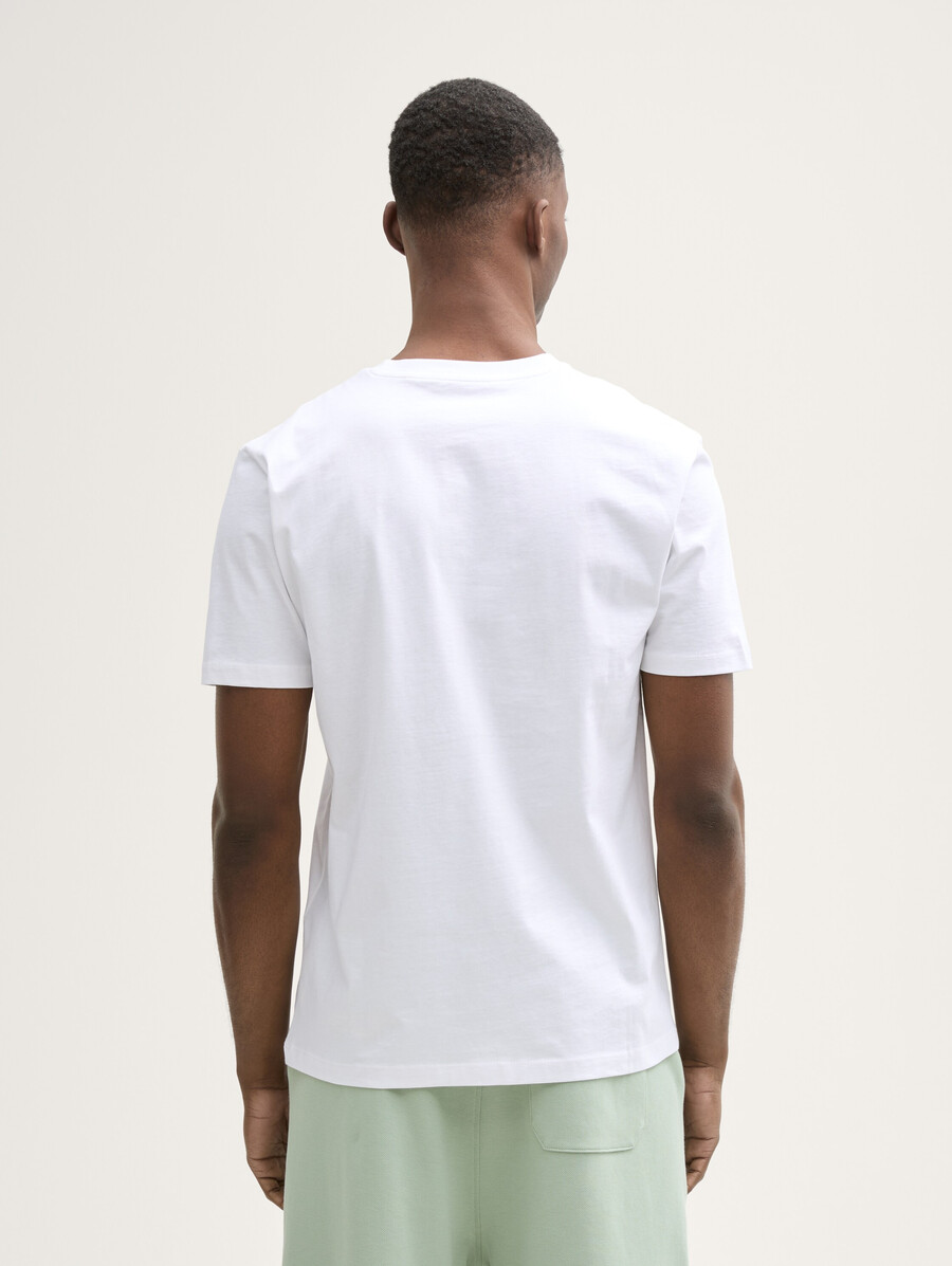 t-shirt basic con stampa del logo