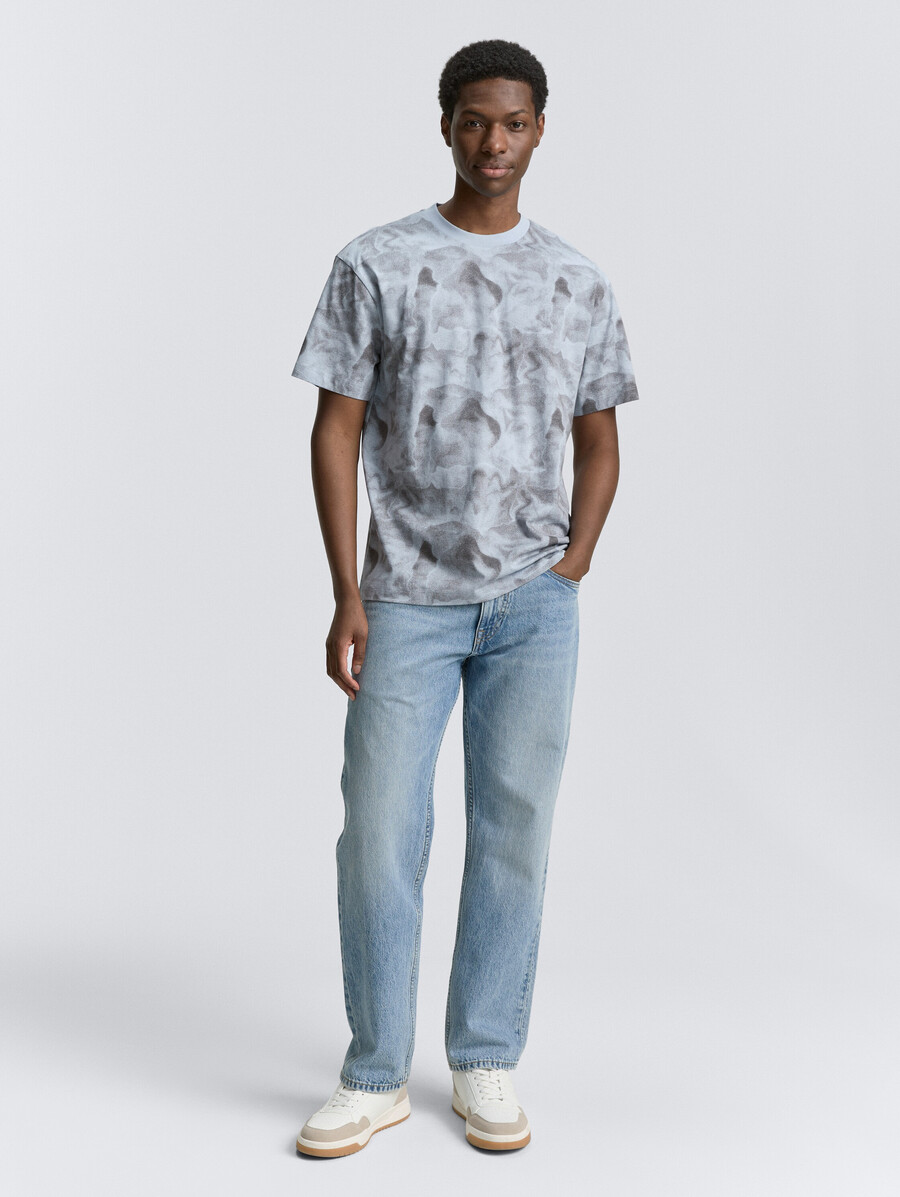 t-shirt dalla vestibilità comoda con stampa all-over