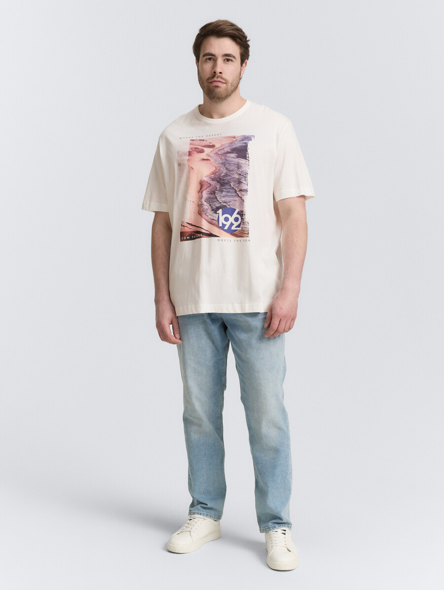 taglie forti - t-shirt con stampa fotografica