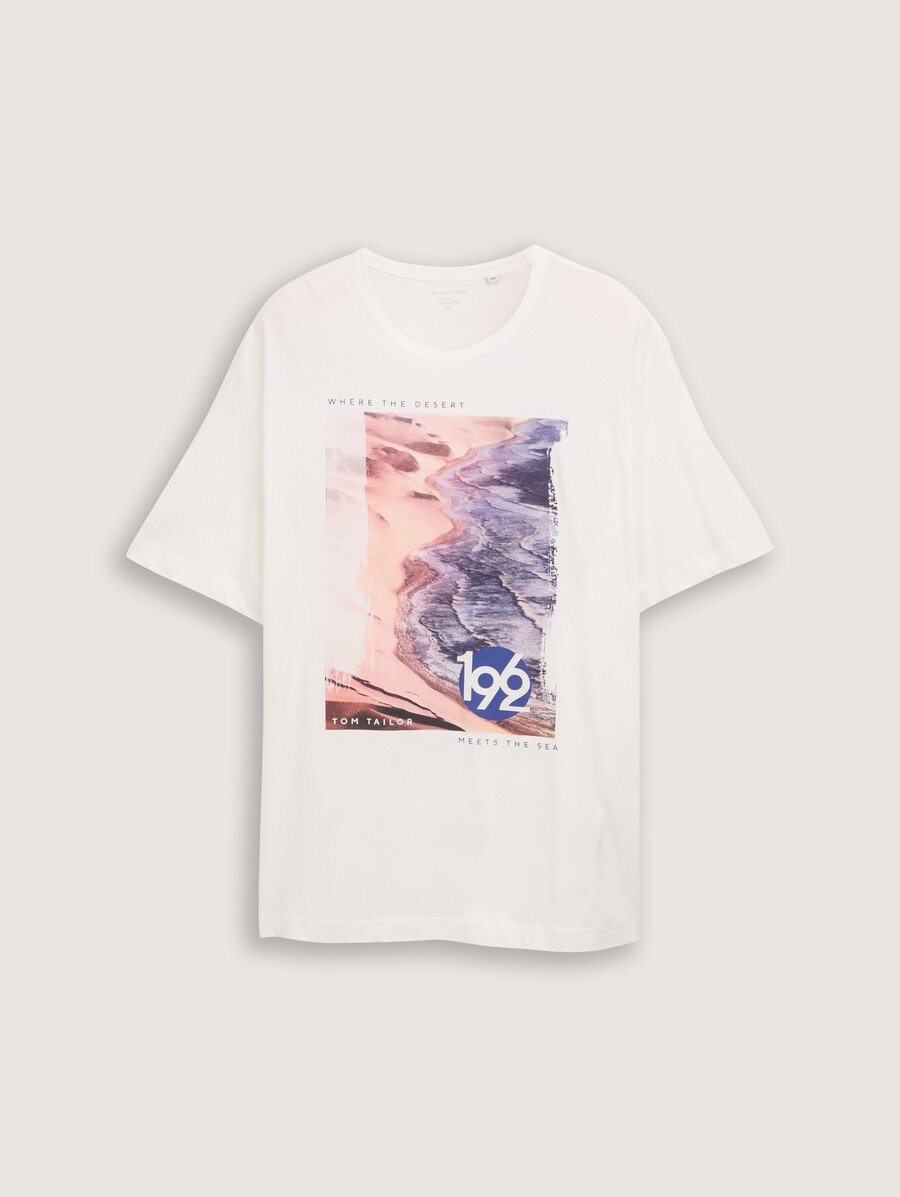 taglie forti - t-shirt con stampa fotografica
