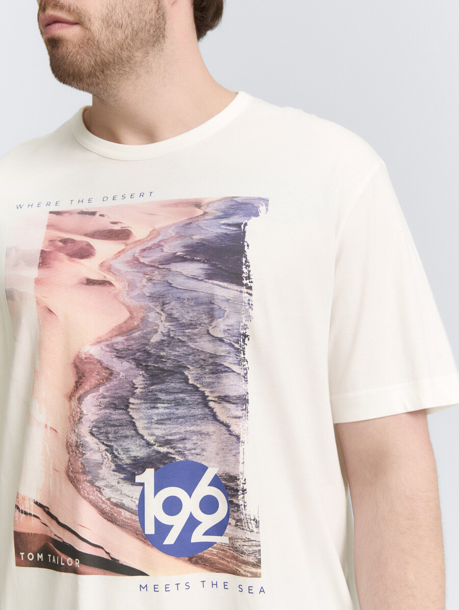 taglie forti - t-shirt con stampa fotografica