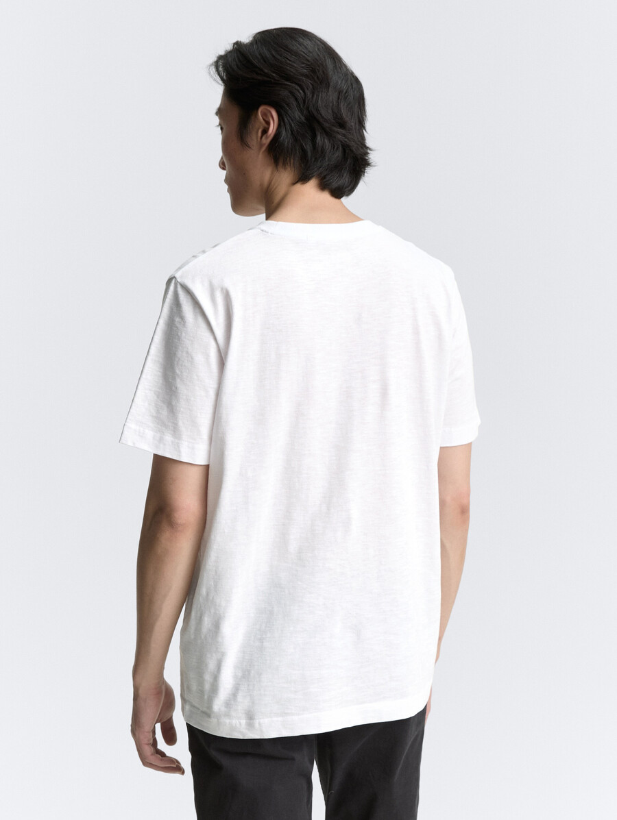 maglietta basic in look mélange