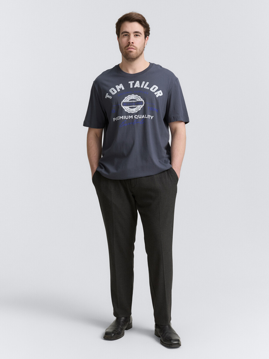 taglie forti - t-shirt con stampa logo