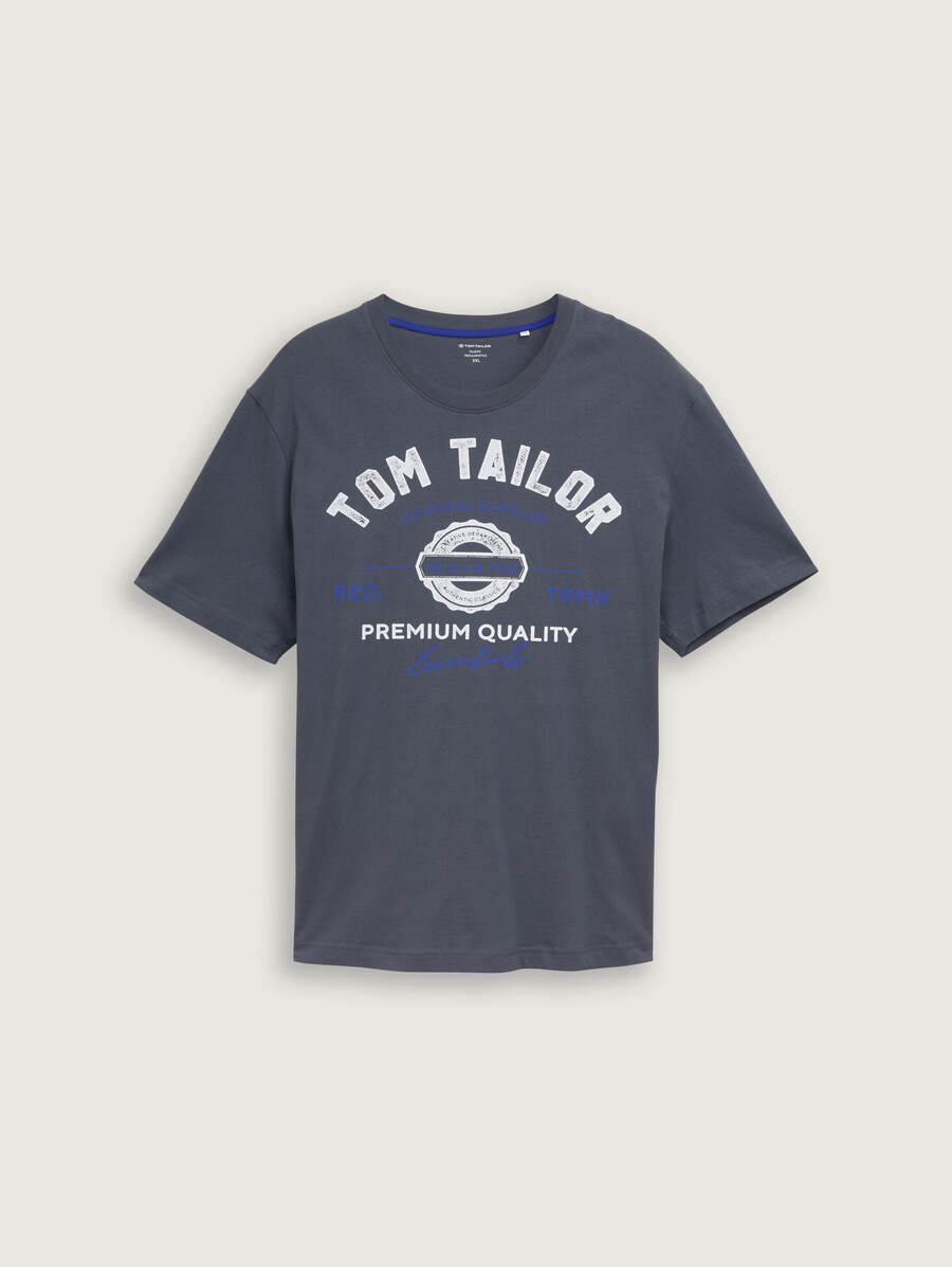 taglie forti - t-shirt con stampa logo
