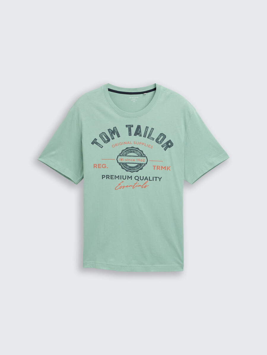 taglie forti - t-shirt con stampa logo