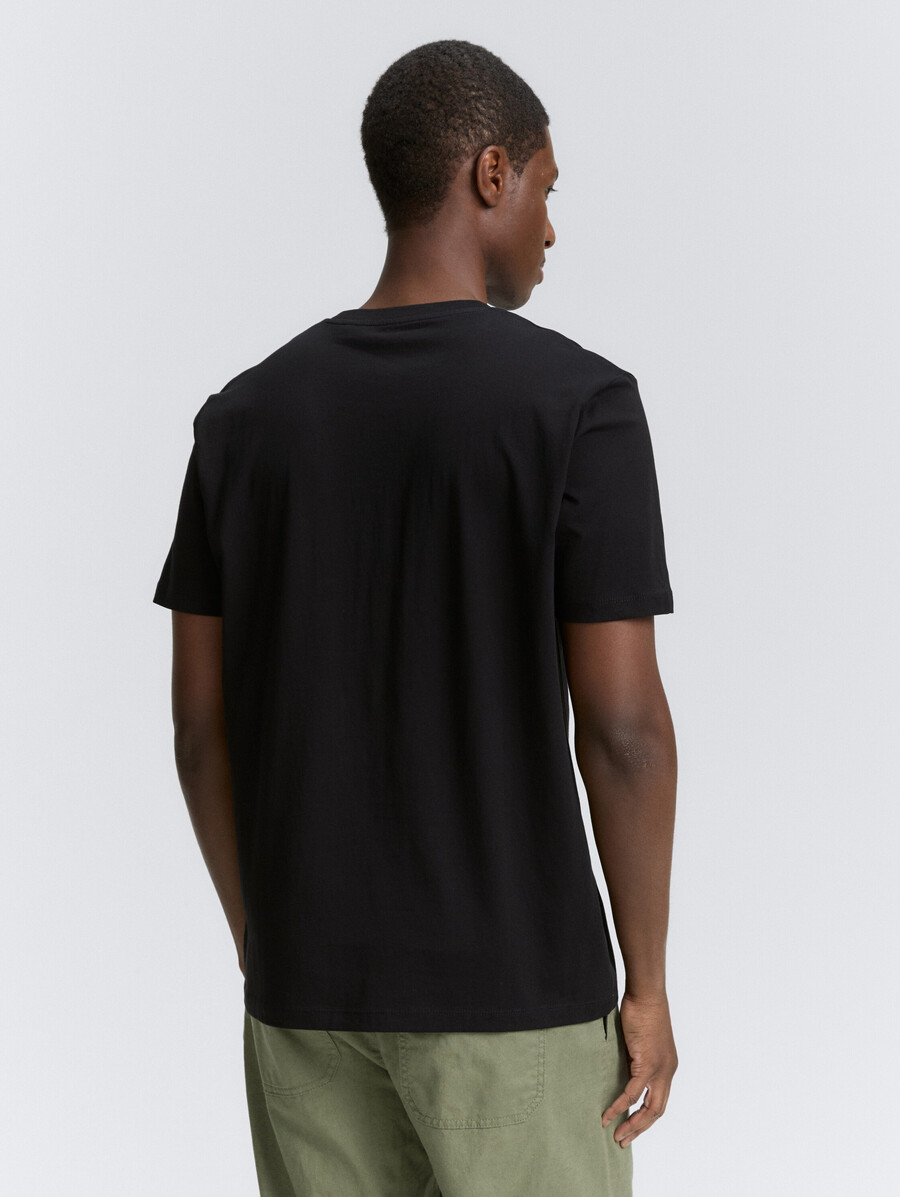 t-shirt basic con stampa del logo