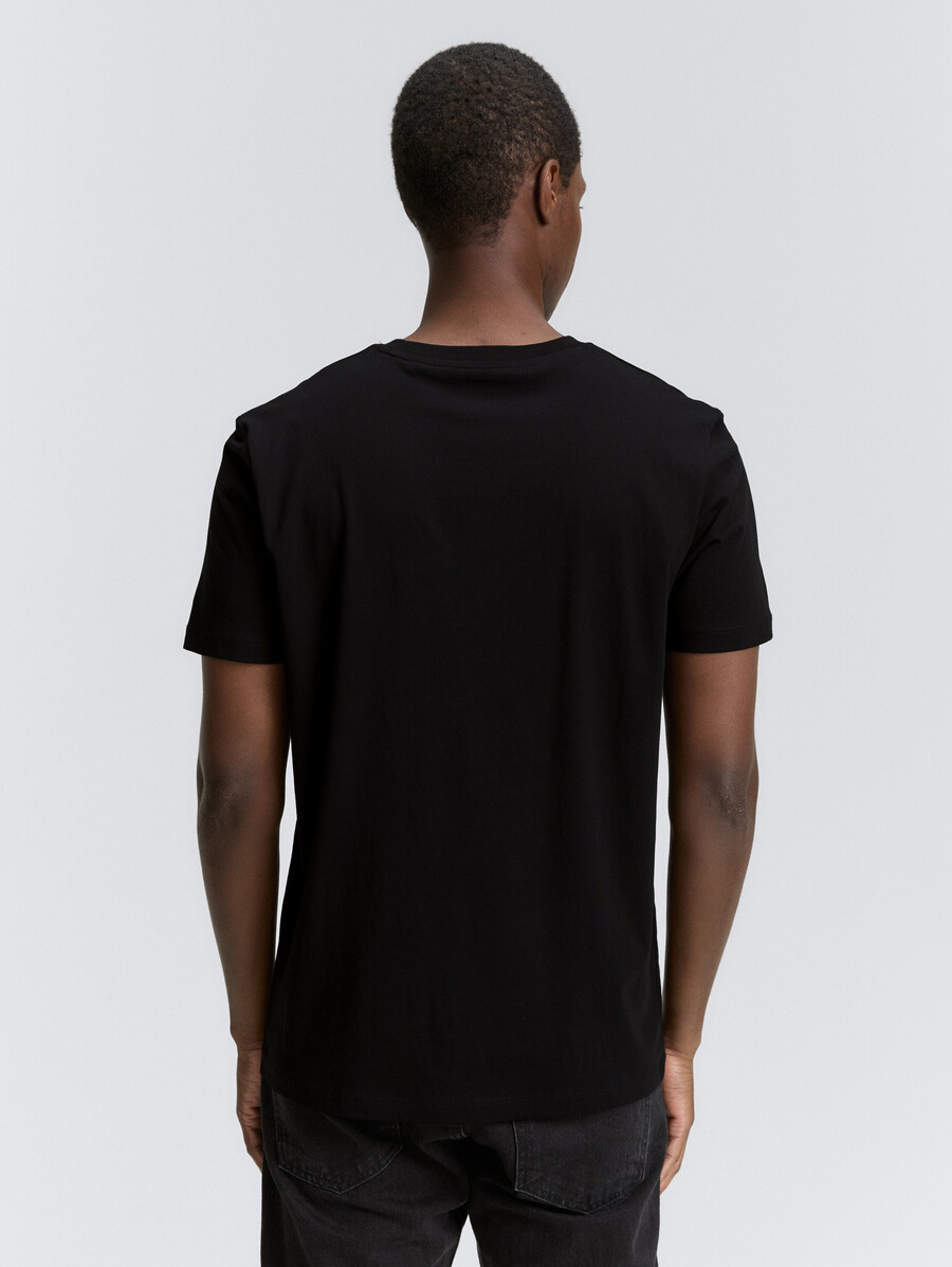 t-shirt basic con stampa del logo