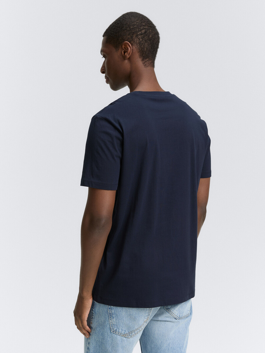 t-shirt basic con stampa del logo