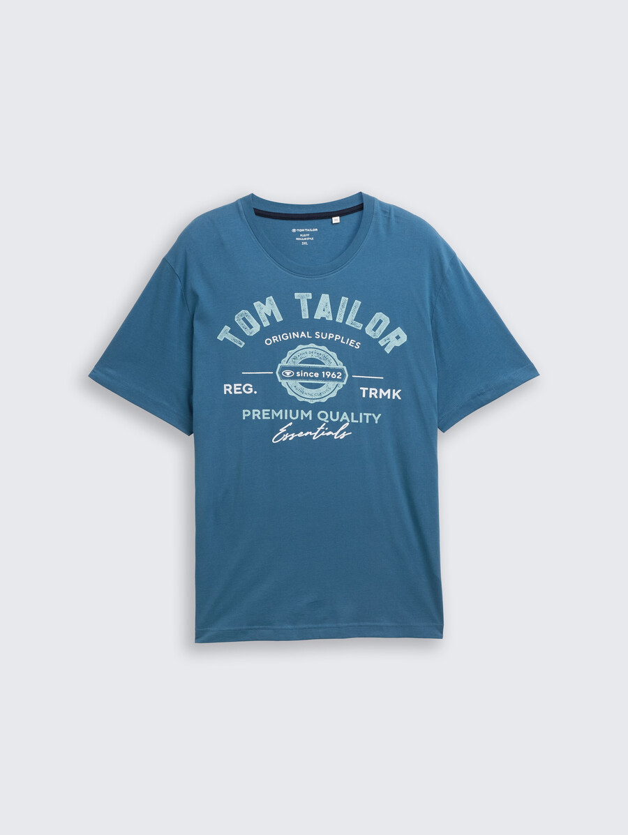 taglie forti - t-shirt con stampa logo