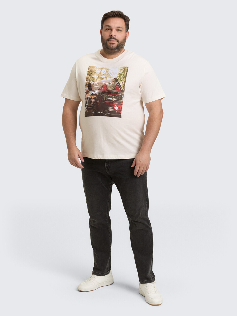 taglie forti - t-shirt con stampa fotografica