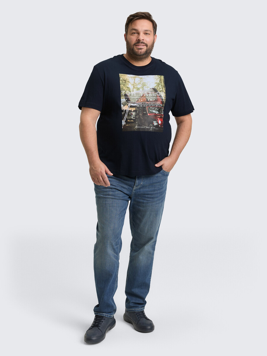 taglie forti - t-shirt con stampa fotografica