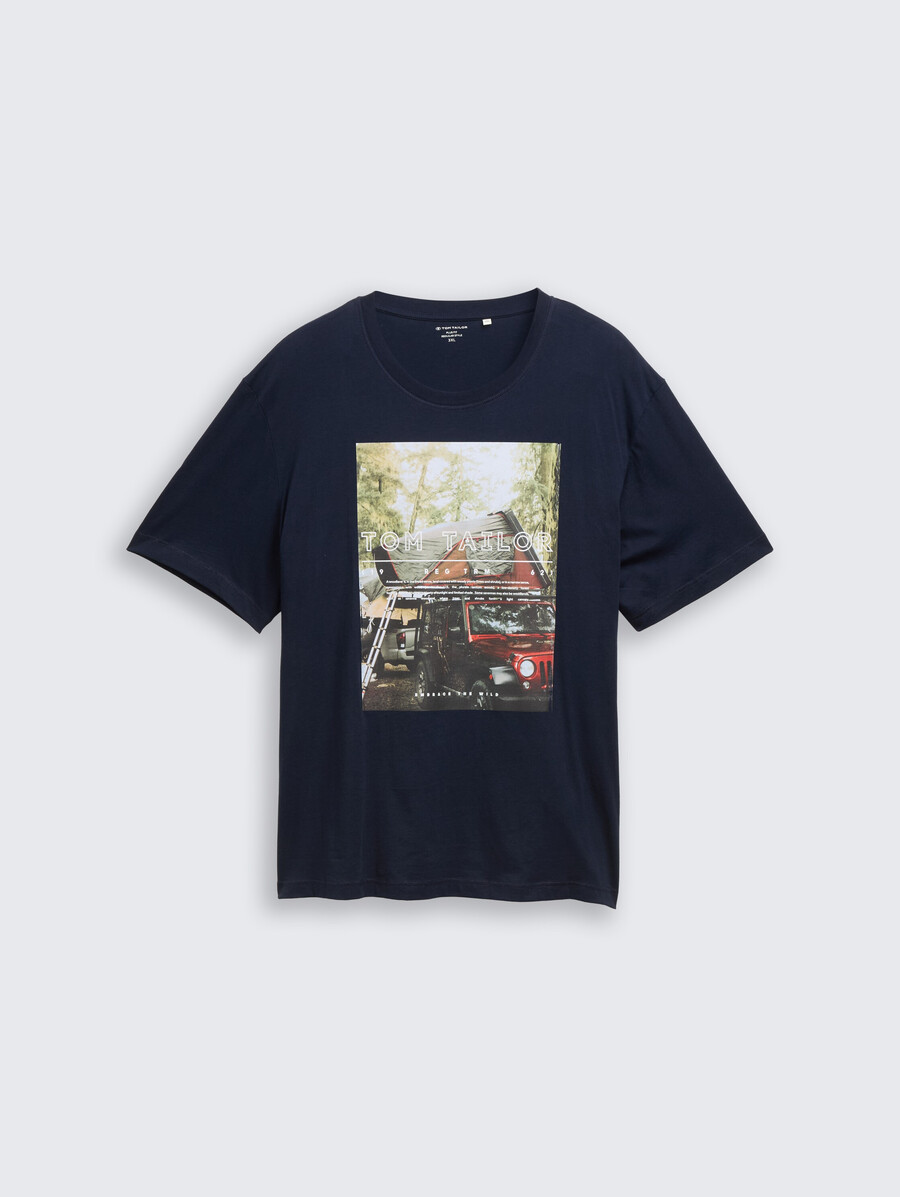 taglie forti - t-shirt con stampa fotografica