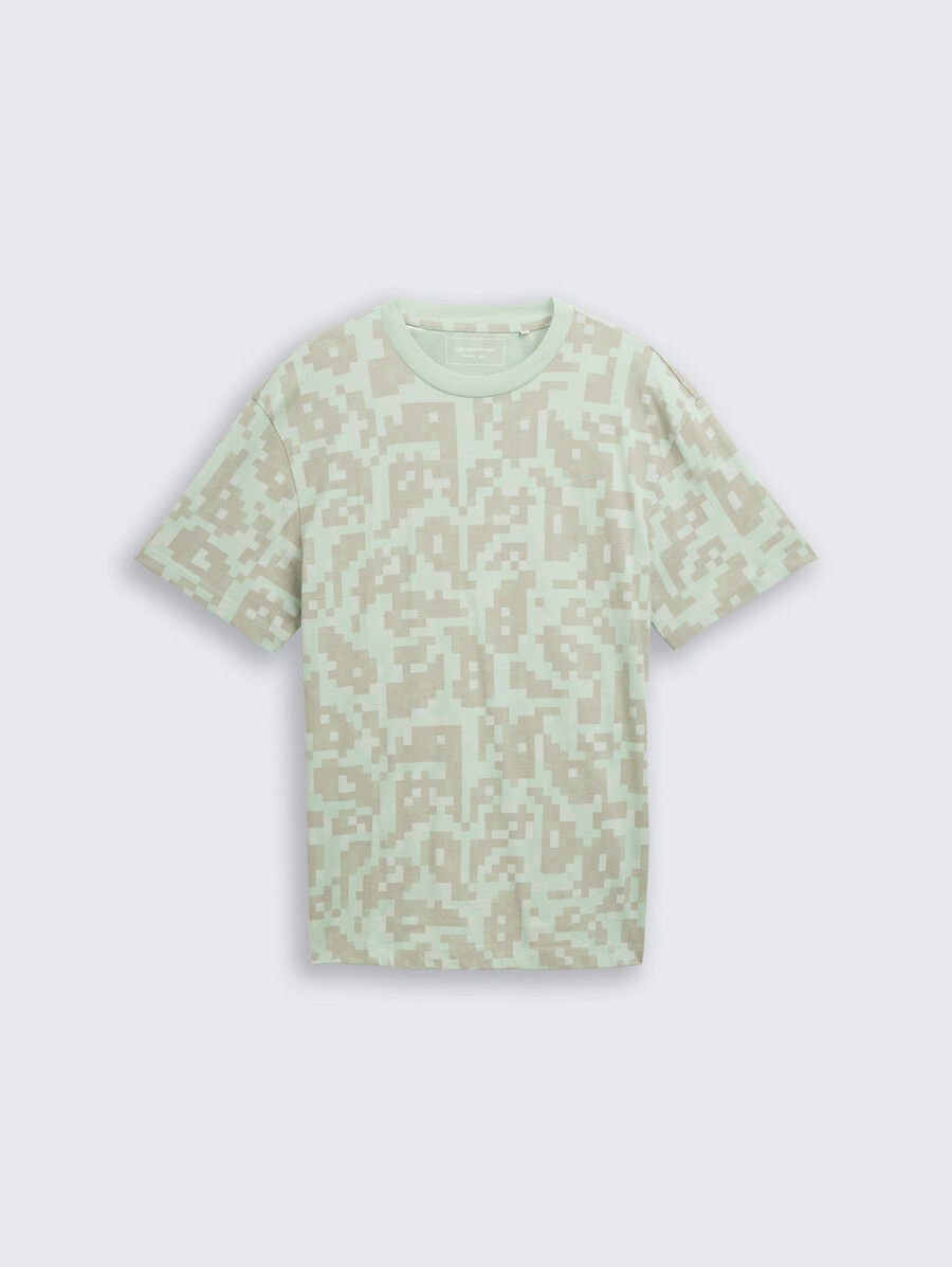 t-shirt vestibilità comoda con motivo