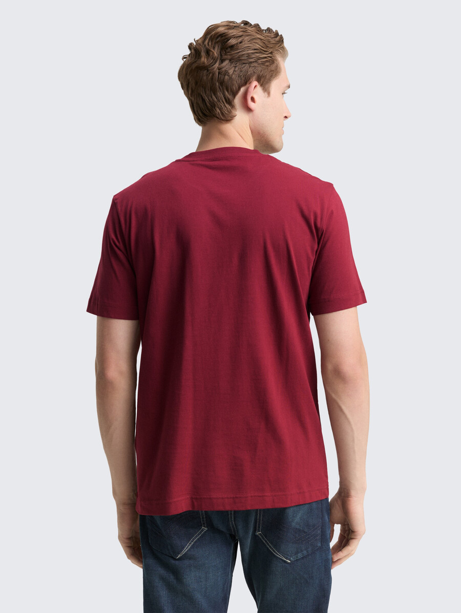 t-shirt in cotone con stampa del logo