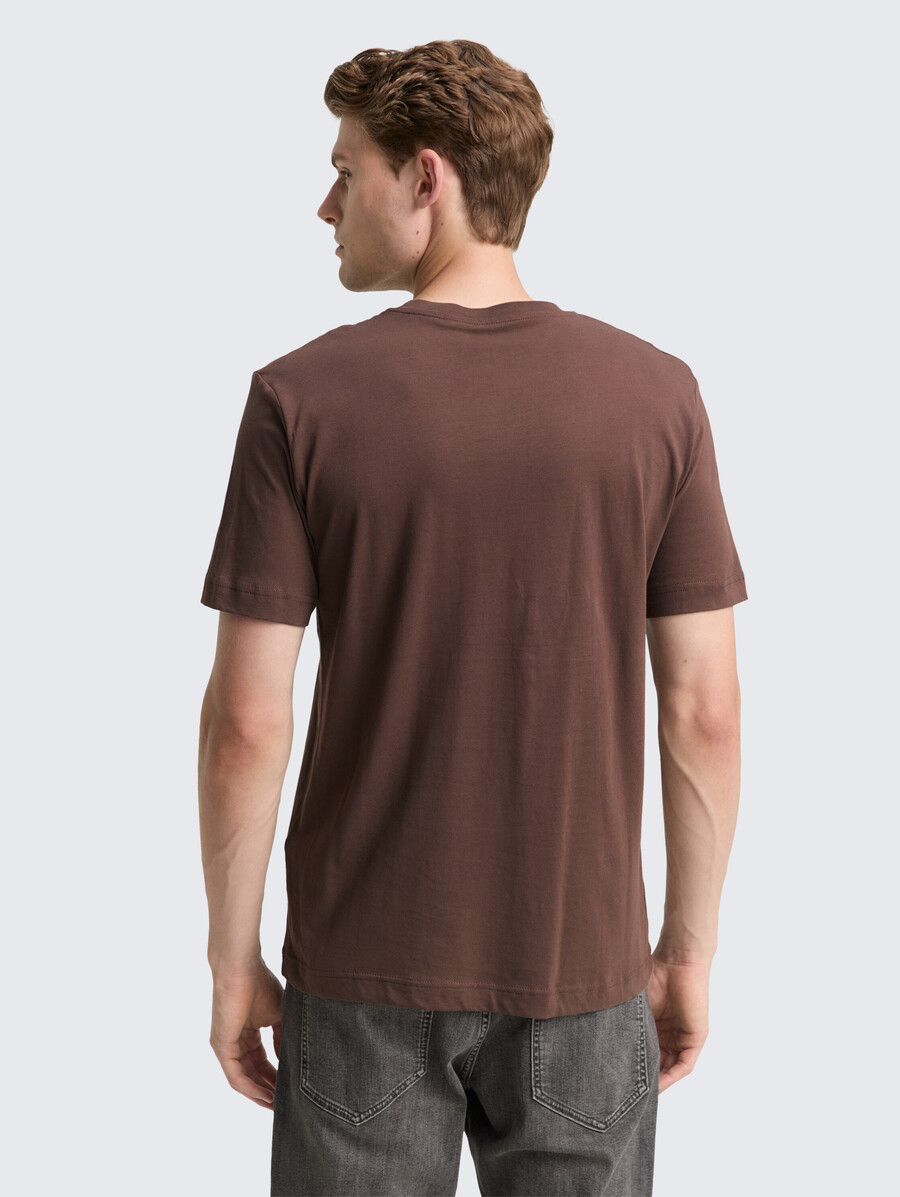 t-shirt in cotone con stampa del logo