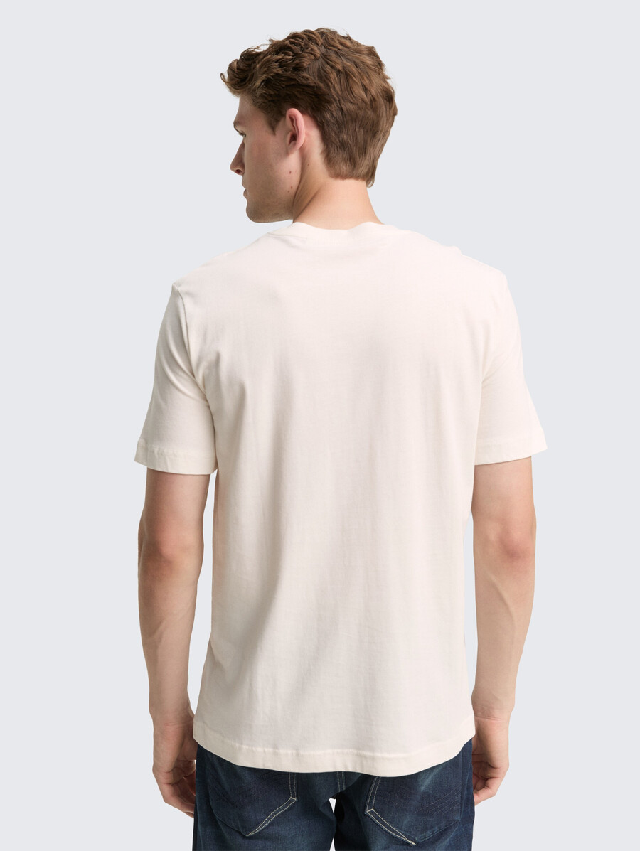 t-shirt in cotone con stampa del logo