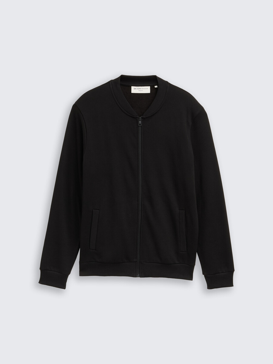 giacca felpata con collo bomber